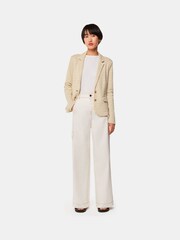 Whistles Nude Slim 100% Cotton Jersey Jacket - Image 3 of 5