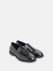 Whistles Black Jovie Slim Patent Loafers - Image 2 of 5