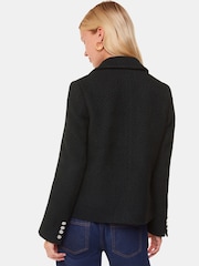 Whistles Black Classic Textured Jacket - Image 3 of 6