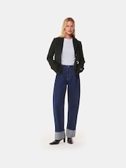 Whistles Black Classic Textured Jacket - Image 4 of 6