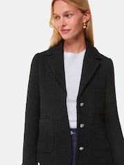 Whistles Black Classic Textured Jacket - Image 5 of 6