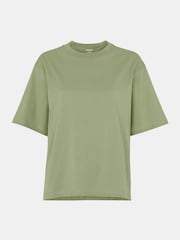 Whistles Green Relaxed 100% Cotton T-Shirt - Image 5 of 5