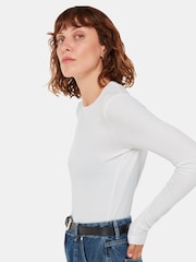 Camiseta básica de canalé de cuello redondo de Whistles - Imagen 1 de 5