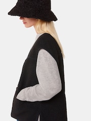 Whistles Josie Fleece Black Gilet - Image 4 of 5