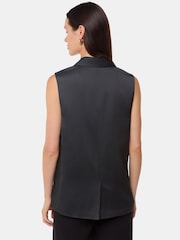 Whistles Black Hilda Tuxe Tailored Waistcoat - Image 2 of 5