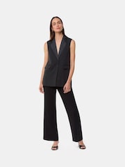 Whistles Black Hilda Tuxe Tailored Waistcoat - Image 3 of 5