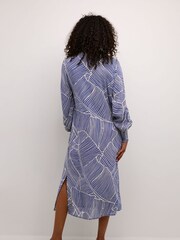 Kaffe KAgenette Long Sleeve Midi Dress - Image 2 of 5