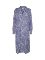 Kaffe KAgenette Long Sleeve Midi Dress - Image 4 of 5