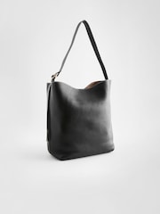 Black Leather Shoulder Bag - Image 7 of 11