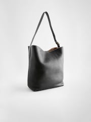 Black Leather Shoulder Bag - Image 8 of 11