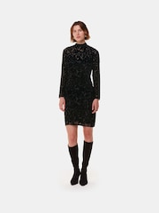 Whistles Hotter Fix Floral Velvet Rochie - Image 2 of 6