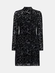 Whistles Hotter Fix Floral Velvet Rochie - Image 6 of 6
