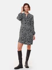 Whistles Chain Print Flippy Black Dress - Image 4 of 6