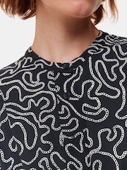 Whistles Chain Print Flippy Black Dress - Image 5 of 6