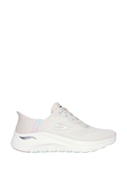Skechers White/Cream Arch Fit 2.0 Easy Chic Trainers - Image 1 of 5