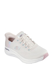 Skechers White/Cream Arch Fit 2.0 Easy Chic Trainers - Image 3 of 5