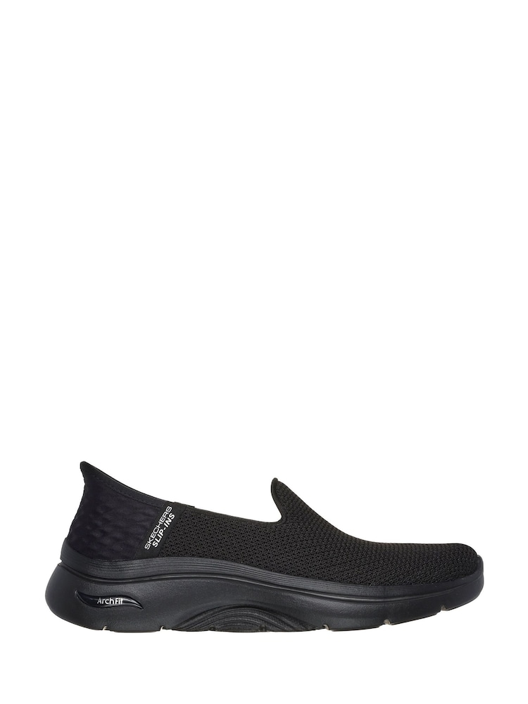 Skechers Black Arch Fit Go Walk 2.0 Delara Trainers - Image 1 of 3