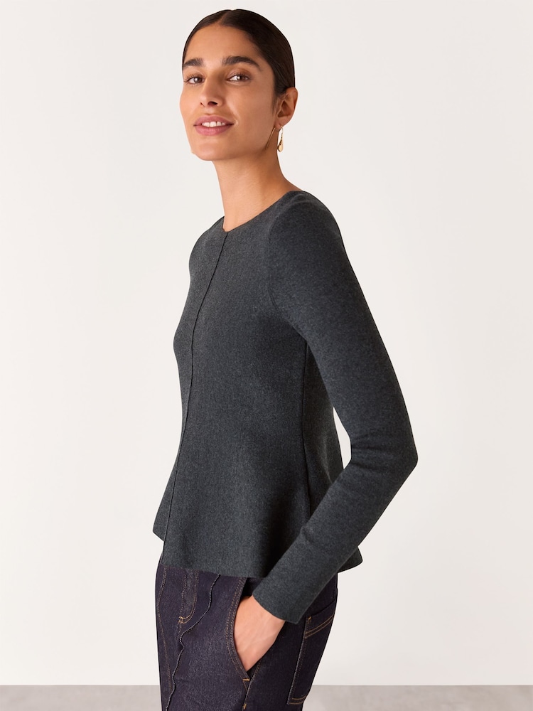 Whistles Strickpullover mit Schößchen-Detail - Bild 1 von 5