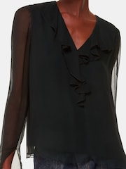 Blusa con detalle de cuello con volantes de Whistles - Imagen 3 de 5