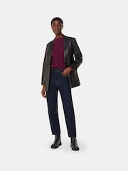 Whistles Red Wool Mix Side Split Knit Jumper - Image 3 of 5