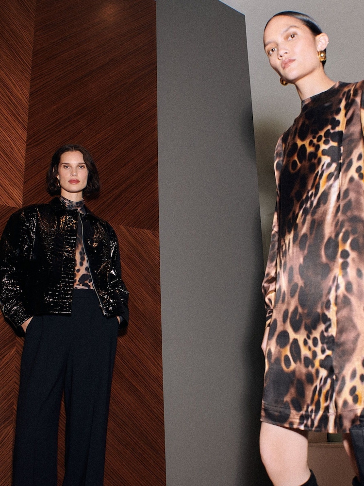 Whistles Animal Misty Leopard Print Cleo Dress - Image 1 of 6