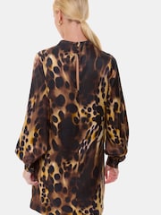 Whistles Animal Misty Leopard Print Cleo Dress - Image 3 of 6