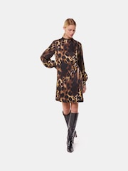 Whistles Animal Misty Leopard Print Cleo Dress - Image 4 of 6