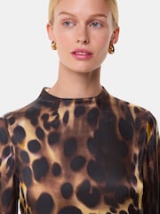 Whistles Animal Misty Leopard Print Cleo Dress - Image 5 of 6