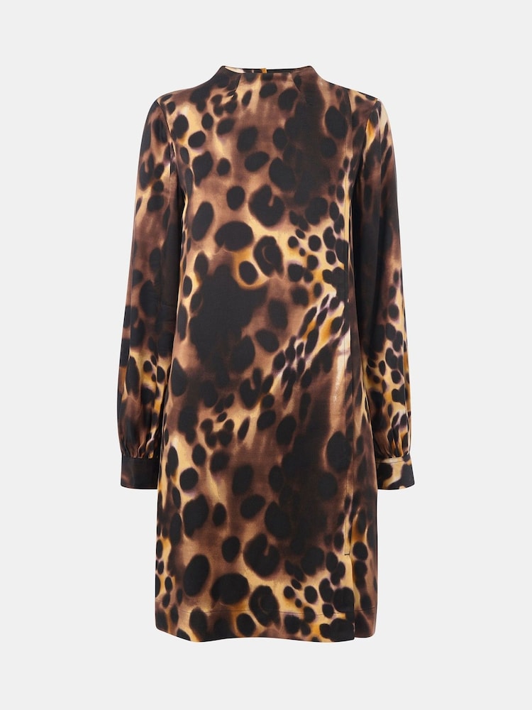 Whistles Animal Misty Leopard Print Cleo Dress - Image 6 of 6