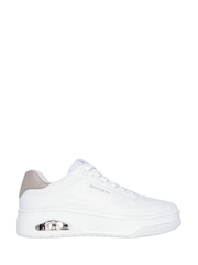 Skechers White Womens Uno Court Trainers - Image 1 of 5