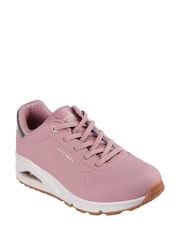 Skechers Light Pink Womens Standard Fit Uno Trainers - Image 4 of 5