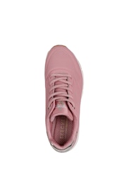 Skechers Light Pink Womens Standard Fit Uno Trainers - Image 5 of 5