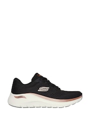 Skechers Black Arch Fit 2.0 Glow The Distance Trainers - Image 1 of 3