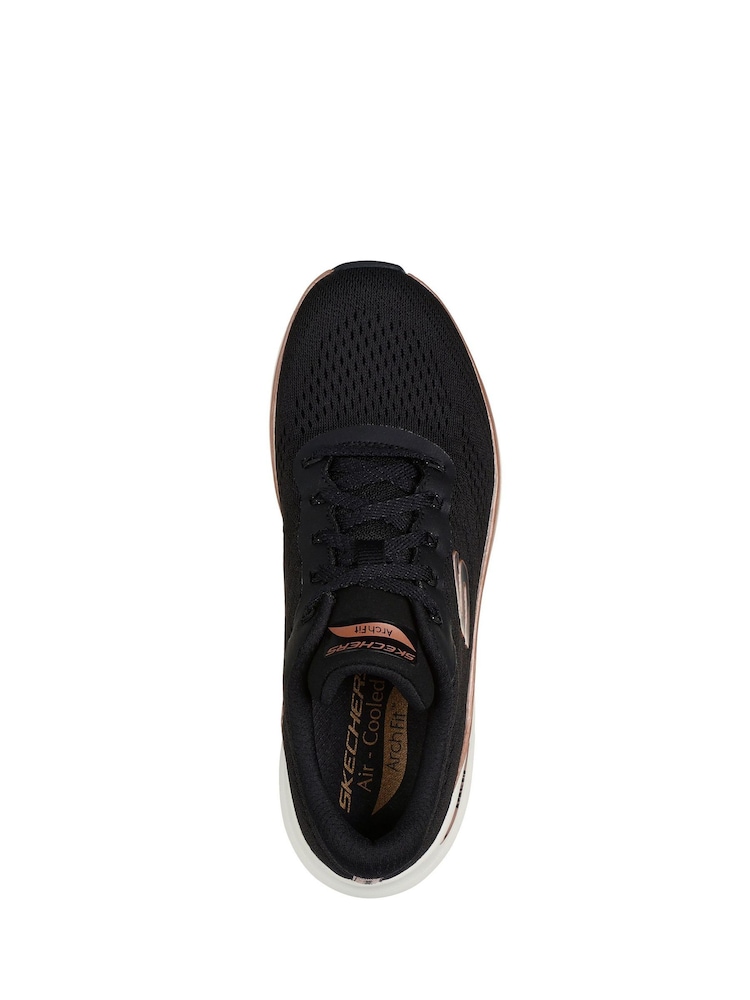 Skechers Black Arch Fit 2.0 Glow The Distance Trainers - Image 3 of 3
