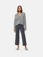 Whistles Grey Camilla Wide Leg Trousers - Image 1 of 5