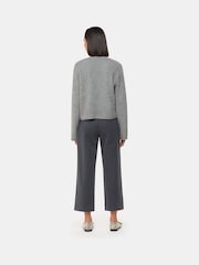 Whistles Grey Camilla Wide Leg Trousers - Image 2 of 5