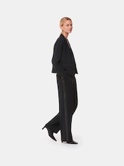 Whistles Quinn Sequin Stripe Black Trousers - Image 1 of 5