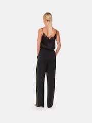 Whistles Quinn Sequin Stripe Black Trousers - Image 2 of 5
