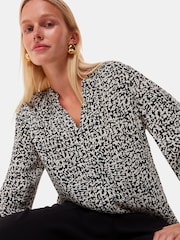 Whistles Black Scribble Print Blouse - Image 1 of 5