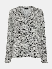 Whistles Black Scribble Print Blouse - Image 5 of 5
