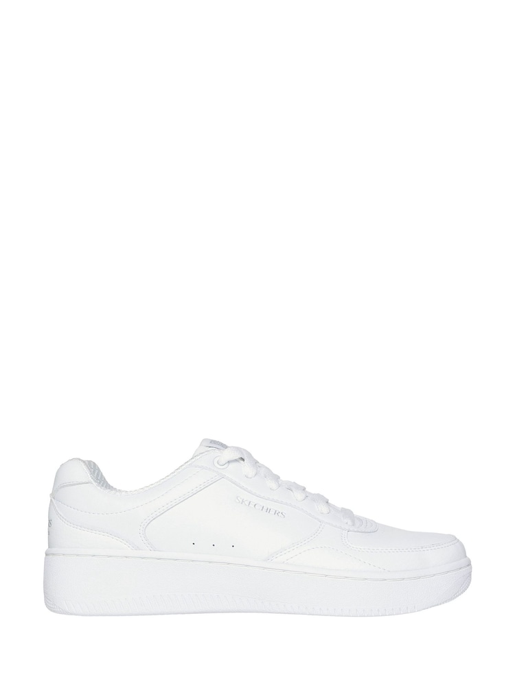 Skechers White Sport Court 2.0 Core Essential Trainers - Image 1 of 5