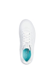 Skechers White Sport Court 2.0 Core Essential Trainers - Image 4 of 5