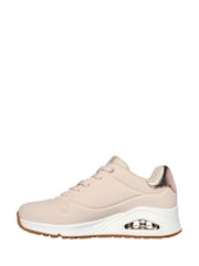 Skechers Natural Womens Standard Fit Uno Trainers - Image 4 of 7
