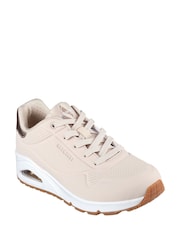 Skechers Natural Womens Standard Fit Uno Trainers - Image 5 of 7
