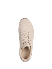Skechers Natural Womens Standard Fit Uno Trainers - Image 6 of 7