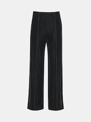 Whistles Black Velvet Full Length Trousers - Image 5 of 5