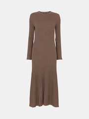 Whistles Nude Willow Ribbed Knit Dress - Image 5 of 5