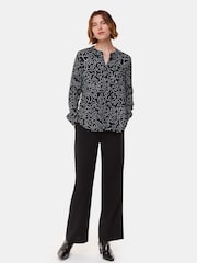 Whistles Black Chain Print Blouses - Image 3 of 5