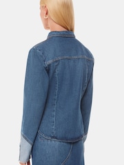 Whistles Blue Patchwork Denim 100% Cotton Shirt - Image 2 of 5