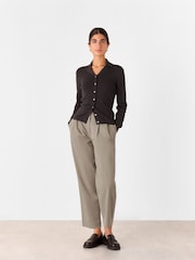 Whistles Nude Bethany Barrel Leg Trousers - Image 2 of 5